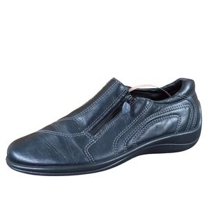 Ecco‎ Soft Classic Women Casual Shoe Size 40 Walking Comfort Black Leather